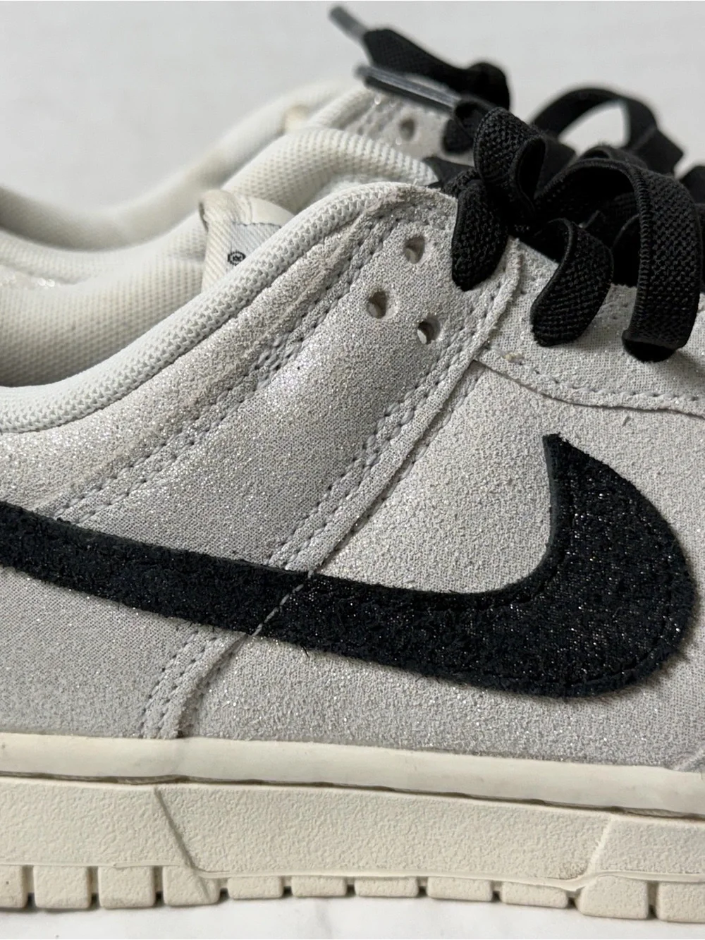 Nike Women's Dunk Low SE 'White Glittery Suede'